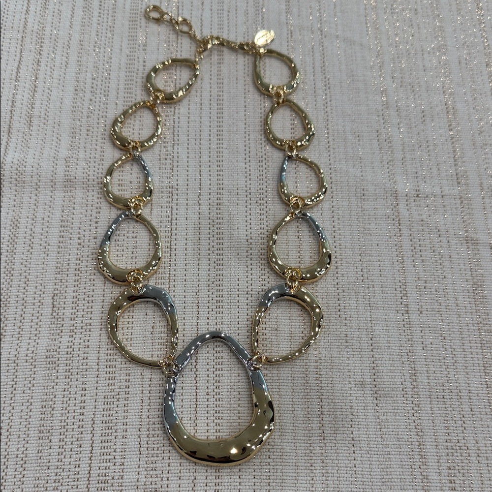Chico’s Elegant Two Tone Gold and Silver Necklace